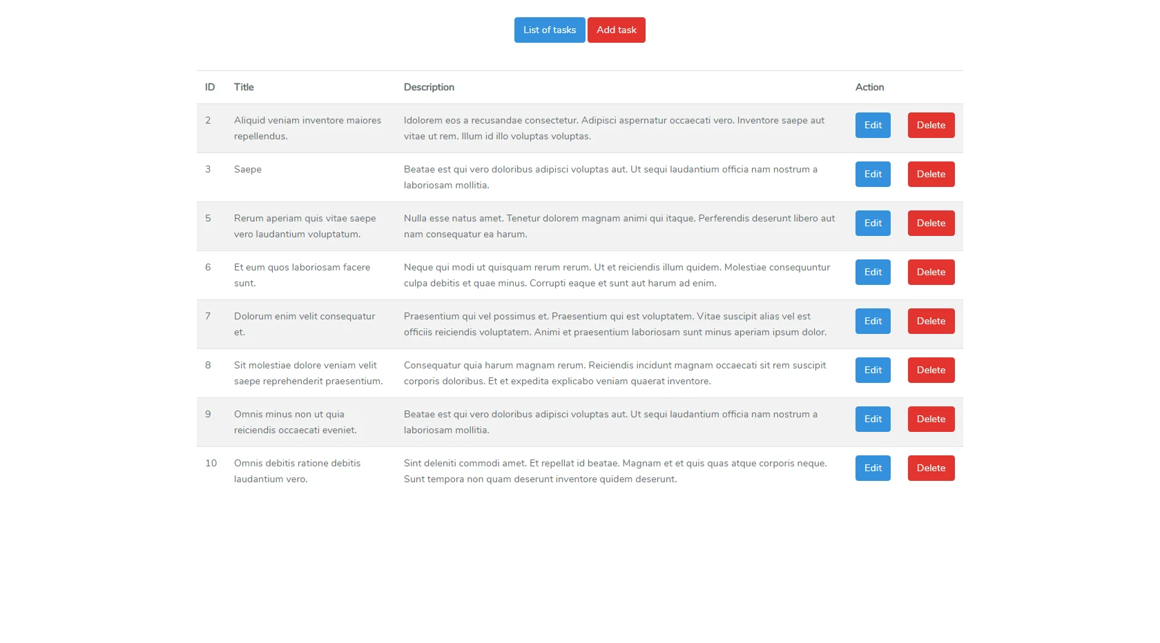 Screen capture of the website - will open an overlay on click