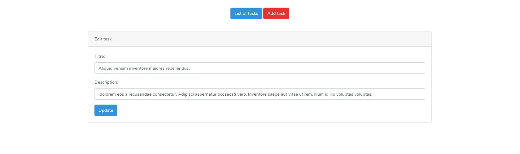 Screen capture of the website - will open an overlay on click