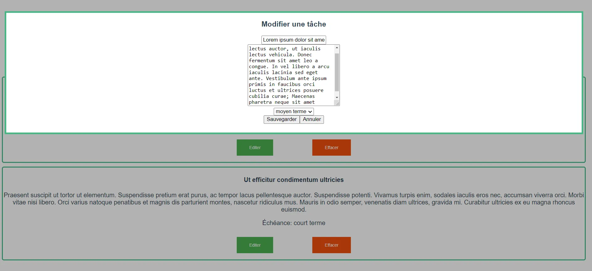 Screen capture of the website - will open an overlay on click